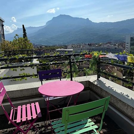 Le Rooftop Calme Et Terrasse A 1 Minute De La Gare Grenoble Zewnętrze zdjęcie